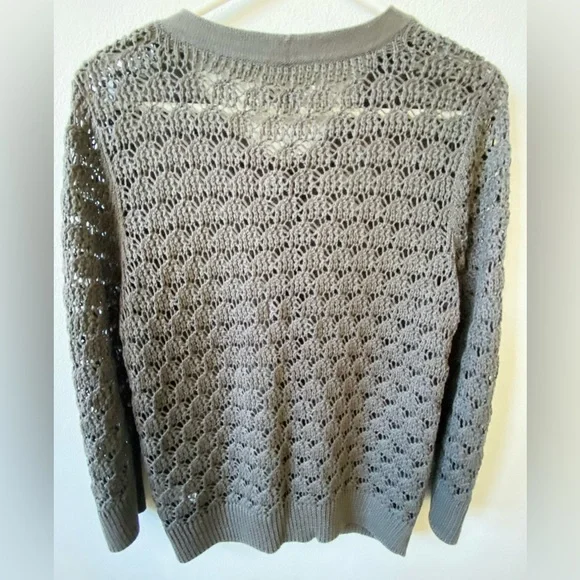 Old Navy Women's Brown Button-Up Sweater L - Picture 2 of 2